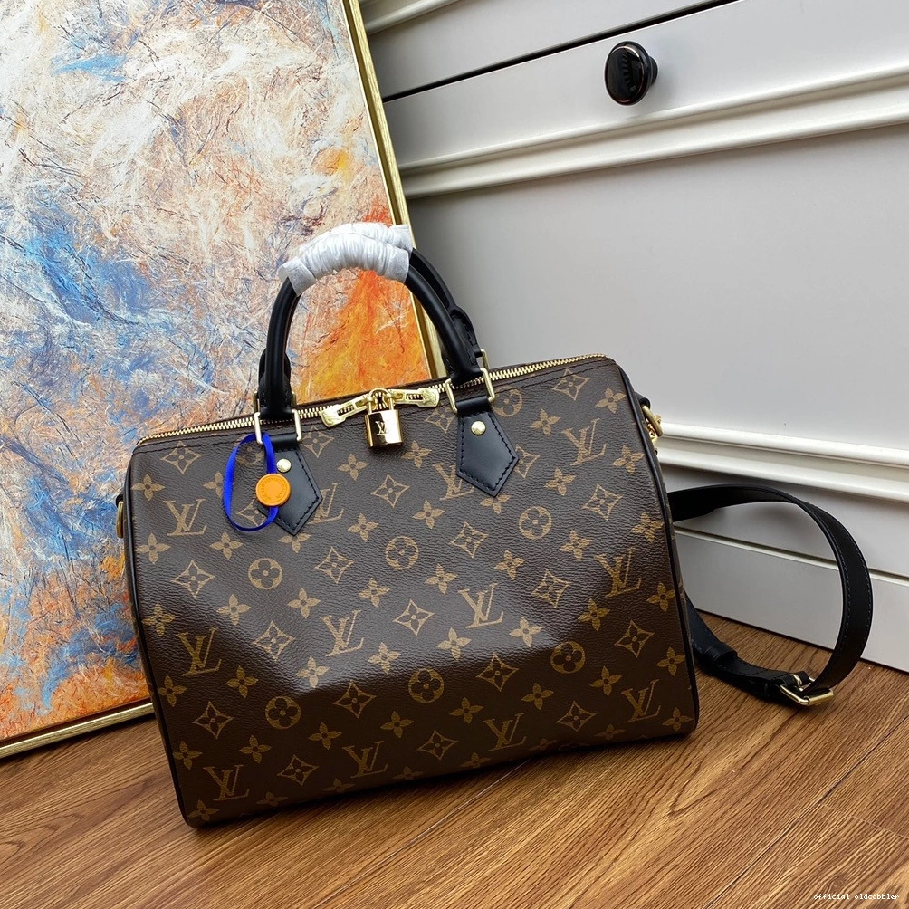 Official oldcobbler VUITTON BANDOULIERE LOUIS 30 SPEEDY 0809
